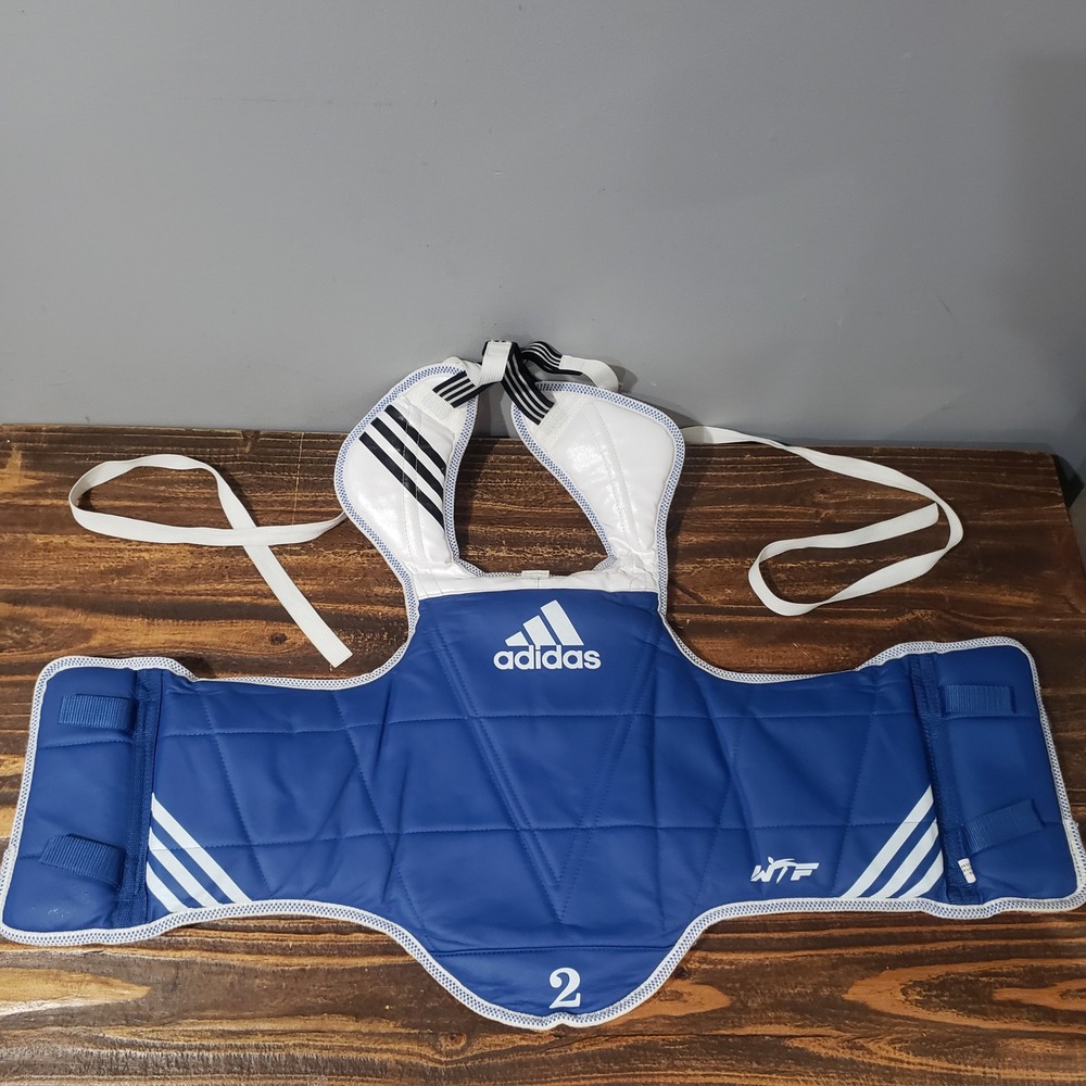 Adidas Chest Guard Unisex S ADITAP01 Blue Red Good Reversible WTF Taekwondo